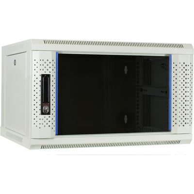 DSI 6U White Wall Armotboard avec porte en verre DS6406W