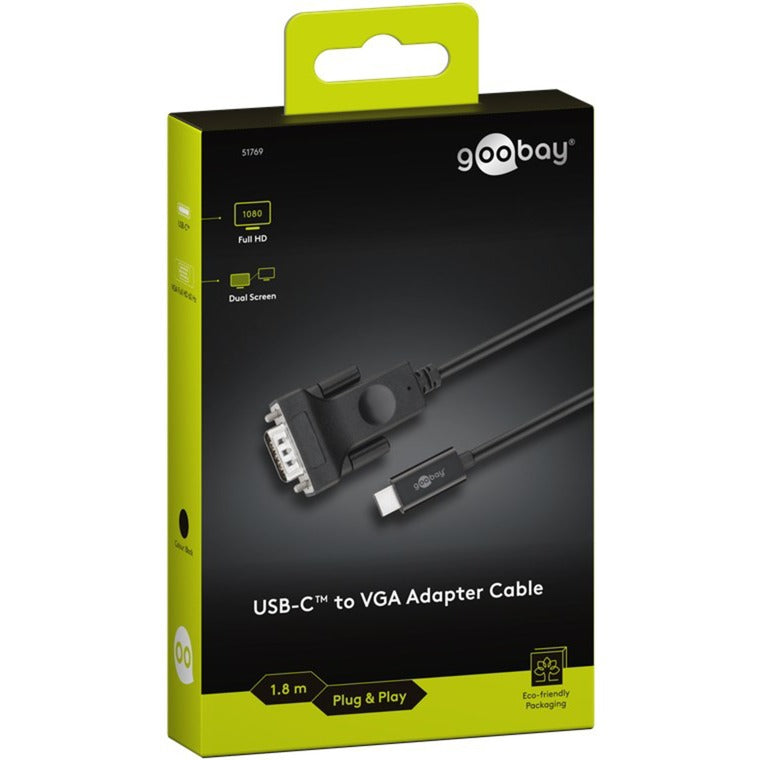 Câble adaptateur VGA GOOBAY USB-C à VGA