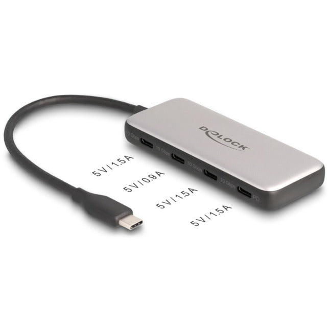 Dellock USB 10 Gbps USB Type-C Hub + 4 x USB Type-C femelle
