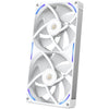 Nzxt performance fan f280x ventilateurs de boîtier rgb (blanc, 2 pièces, 280 x 140 x 30 mm, pwm)