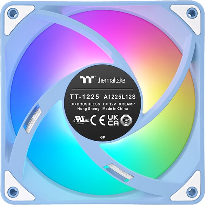 Thermaltake ct120 ex reverse argb sync ventilateur de refroidissement PC hortensia bleu (pack de 3 ventilateurs) ventilateurs de boîtier (bleu clair, 3 pièces, 120 x 120 x 25 mm, pwm)