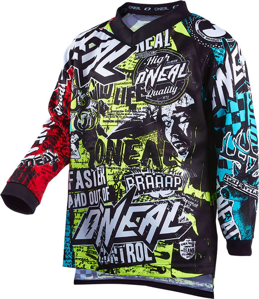 O'neal element wild - maillot vtt manches longues enfant