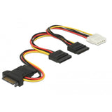 Plux Dellock Sata 15 broches> 3 x réceptacle SATA + 1 x molex - afbeelding 1