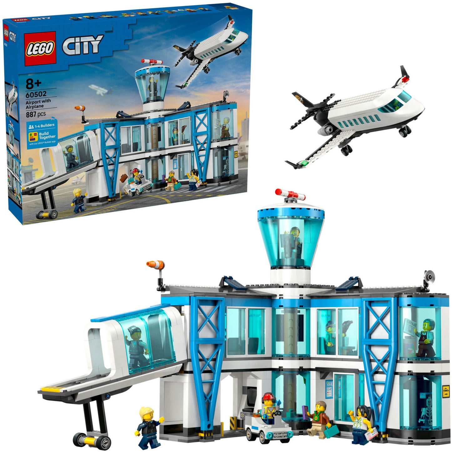 Lego my city 60502 aéroport avec avion