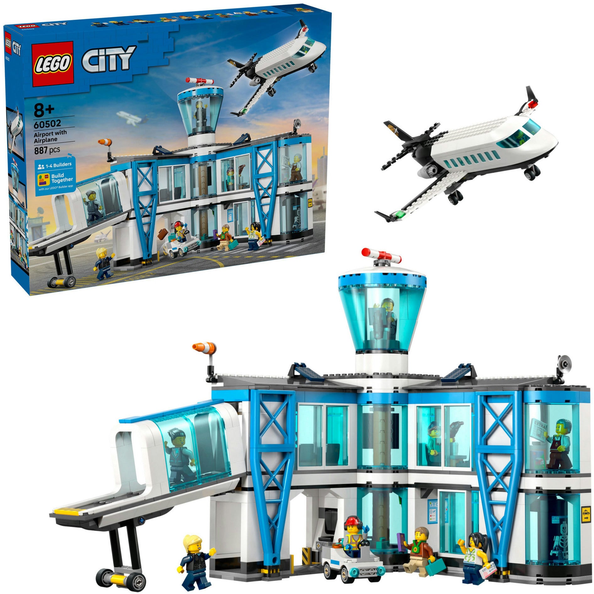 Lego my city 60502 aéroport avec avion