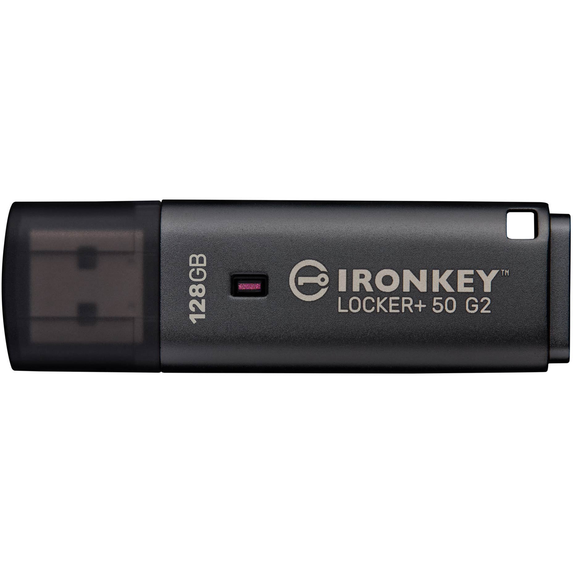 Kingston ironkey locker+ 50 g2 clé USB 128 Go clé USB (anthracite, USB-A 3.2 gen 1)
