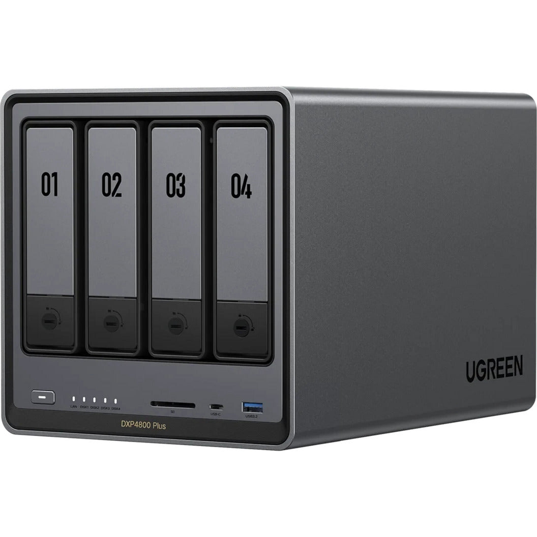 Ugreen nasync dxp4800 plus (gris, 1x 2,5GBe, 1x 10GBE, HDMI, USB-C)
