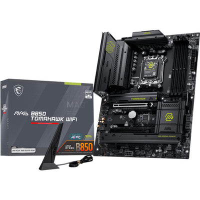 Carte mère MSI Mag B850 Tomahawk WiFi Socket AM5 (RAID, 5 Go-LAN, WiFi 7, BT, Son, ATX)