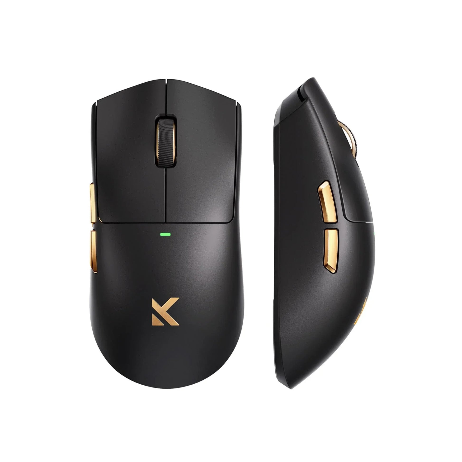 Souris de jeu sans fil ultra légère Mchose K7 (or noir, RVB, USB 2,4 GHz, 42 000 dpi)