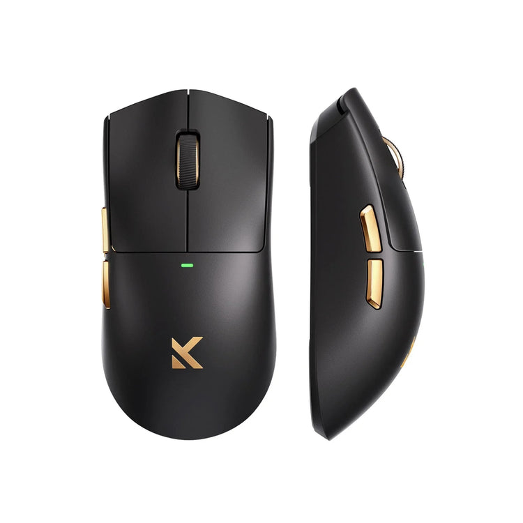 Souris de jeu sans fil ultra légère Mchose K7 (or noir, RVB, USB 2,4 GHz, 42 000 dpi)