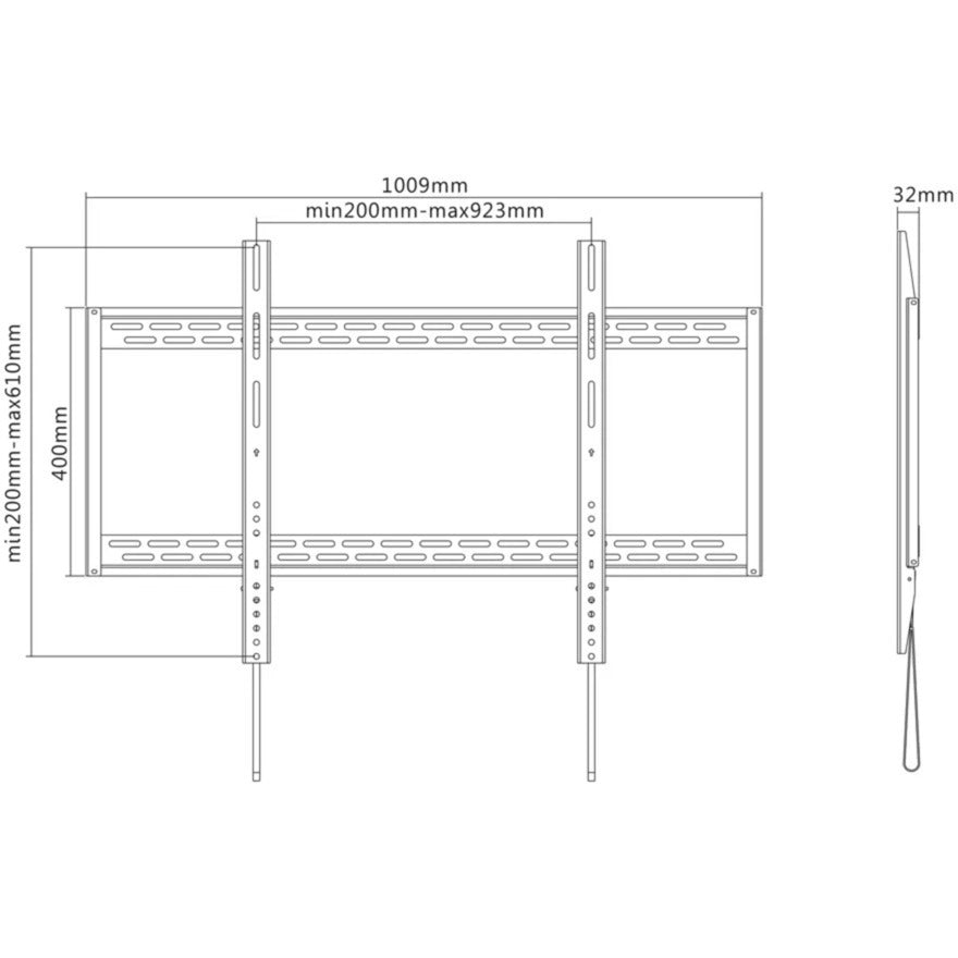 Neomount par Newstar LFD-W1000 TV Wall Support