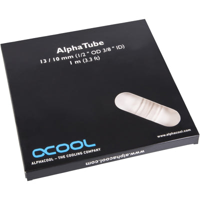 Alphacool alphatube hf 13 10 (3 8 id) - tuyau ultra transparent (transparent, 1 mètre)