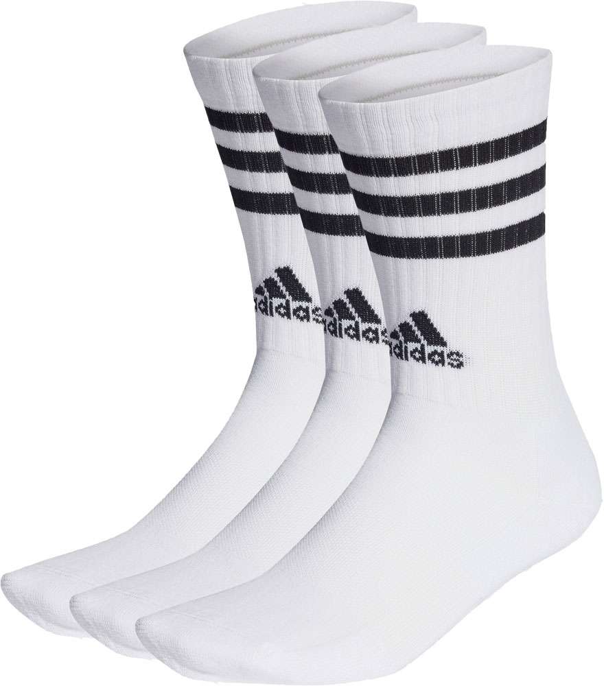 Adidas 3-stripes Cushioned Crew - chaussettes (pack de 3)