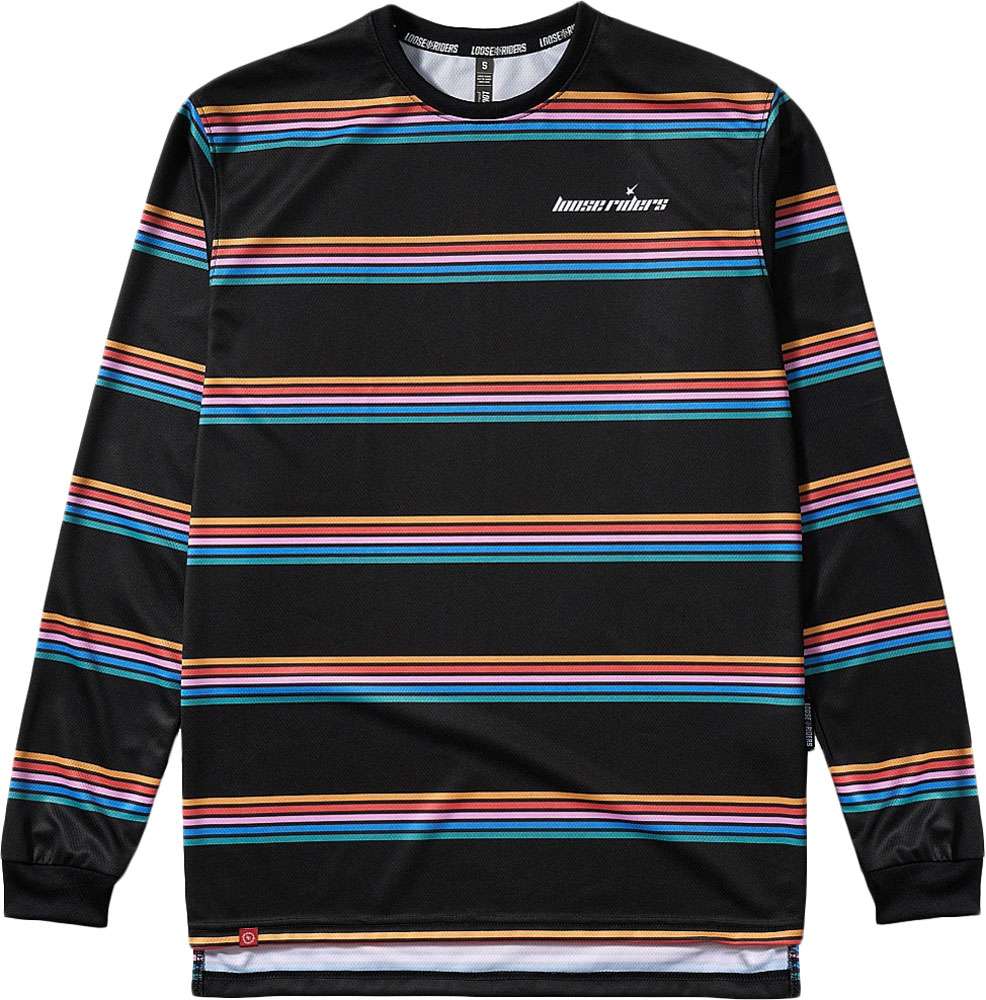 Loose riders rayures couleur - maillot vtt manches longues
