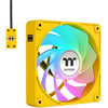 Thermaltake ct120 ex reverse argb sync ventilateur de refroidissement PC bumblebee (pack de 3 ventilateurs) ventilateurs de boîtier (jaune, 3 pièces, 120 x 120 x 25 mm, pwm)