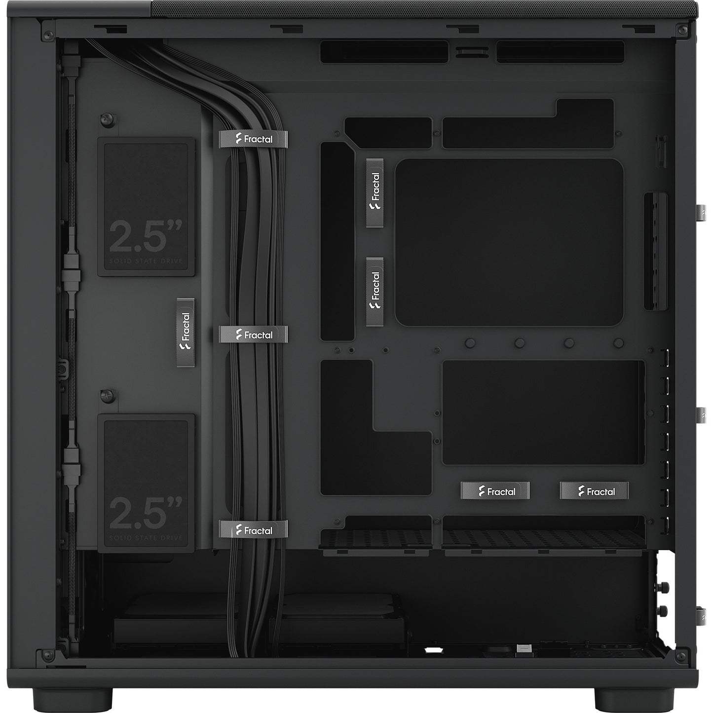 Boîtier tour midi solide Fractal Design Epoch XL (noir | 2x USB-A | 1x USB-C)