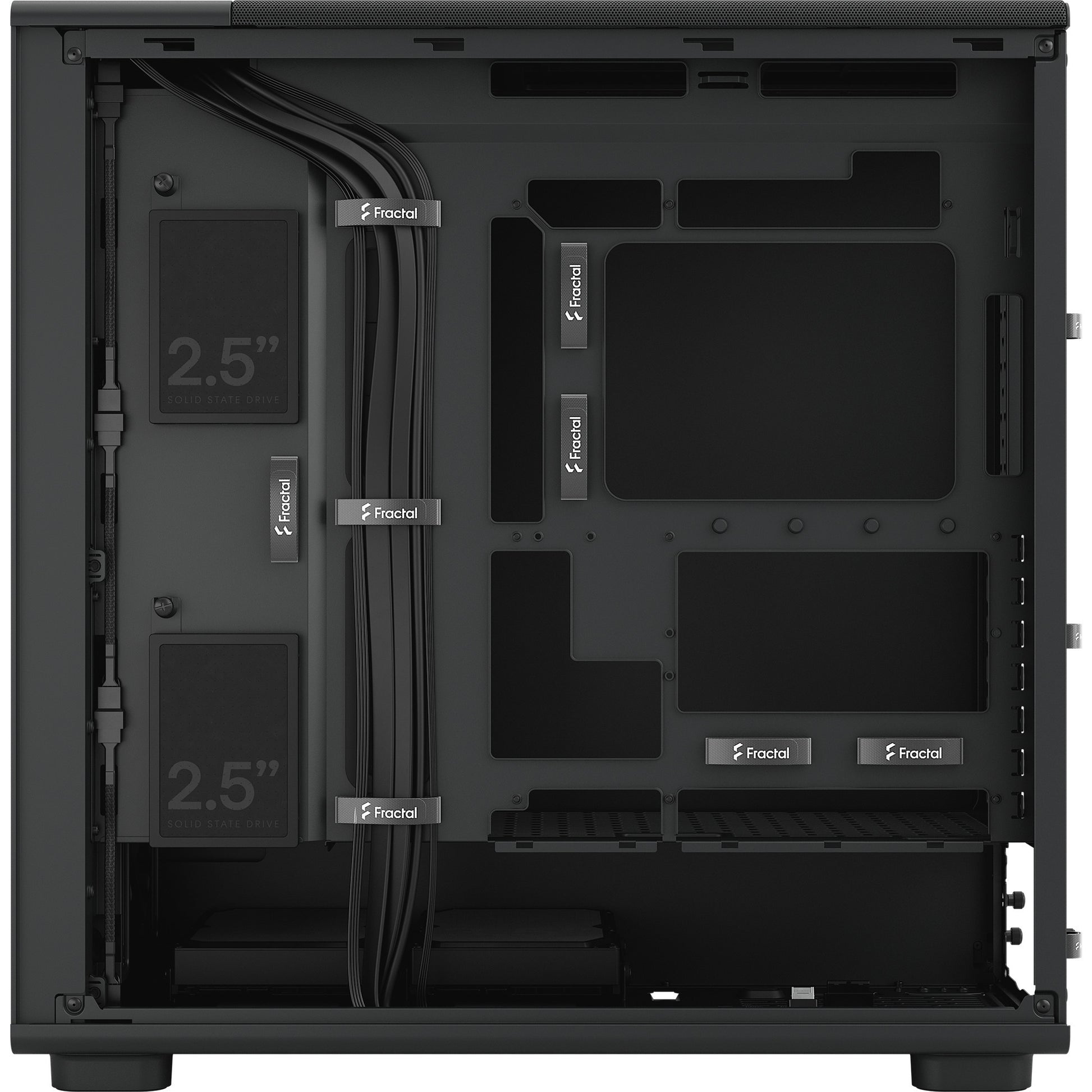 Boîtier tour midi solide Fractal Design Epoch XL (noir | 2x USB-A | 1x USB-C)