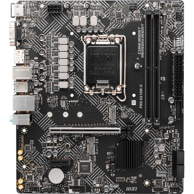Carte mère MSI Pro H610M-G Socket 1700 (GB-LAN, Son, µATX)