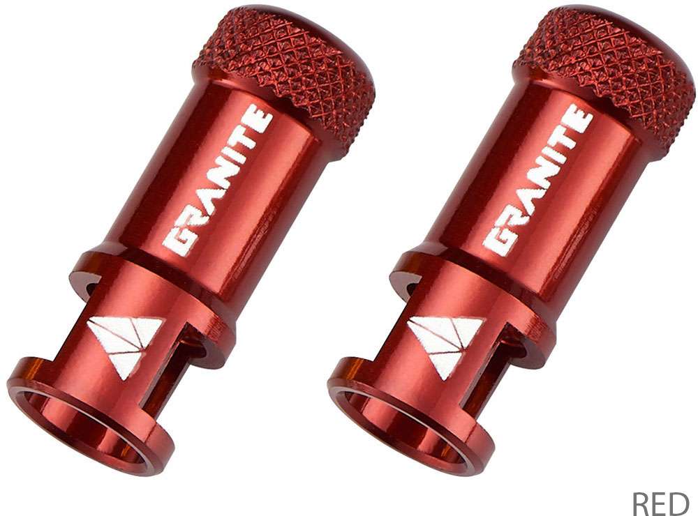 Bouchons de valve cnc pour tétine à jus de granit incl. outils