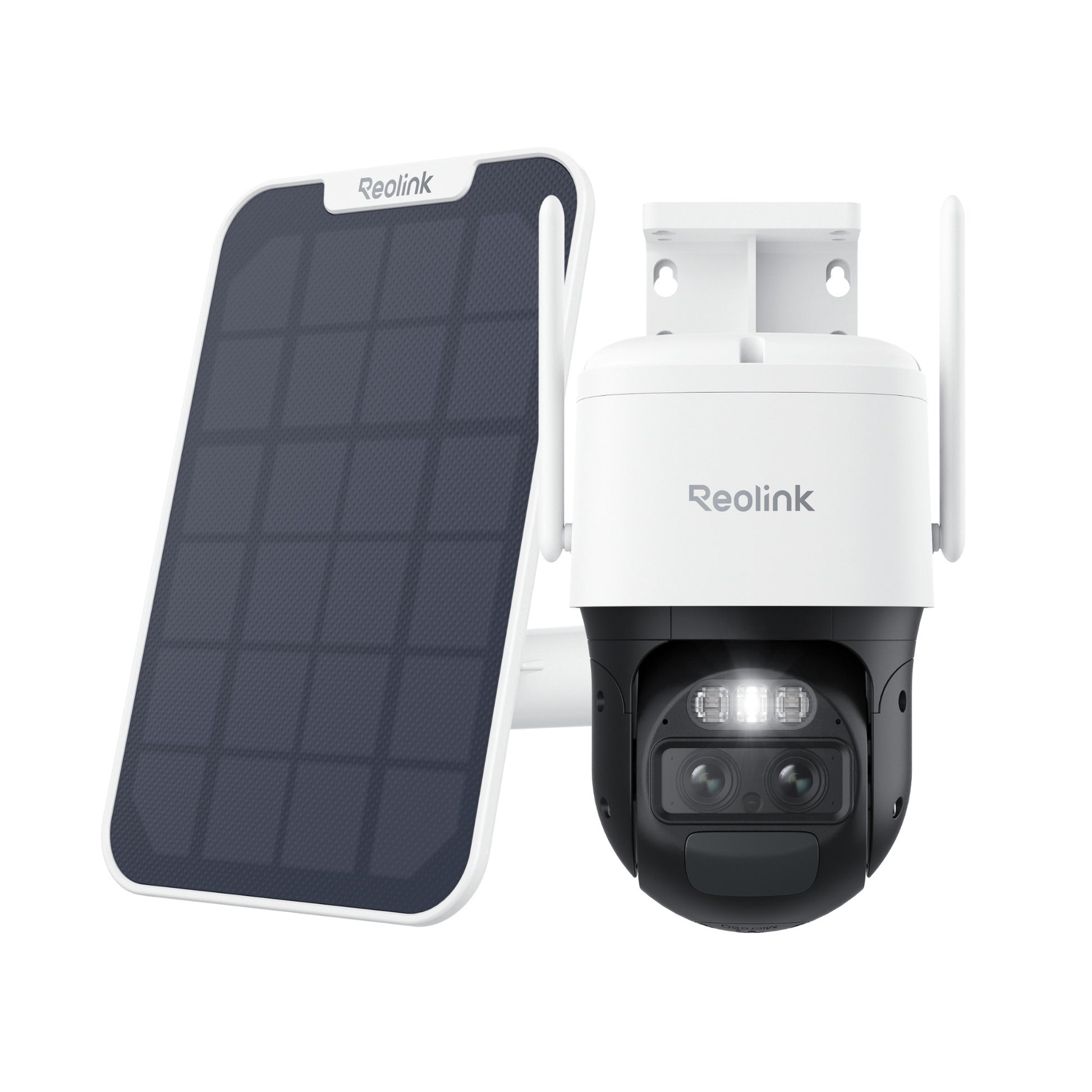 Caméra de sécurité Reolink Trackmix G770 + Solar Panel 2 (blanc noir, 4K 8MP UHD, 4G LTE, avec panneau solaire)