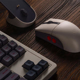 Souris 8bitdo retro r8 - édition n (gris rouge, 50 - 26 000 dpi, Bluetooth USB-C 2,4 GHz) - afbeelding 15