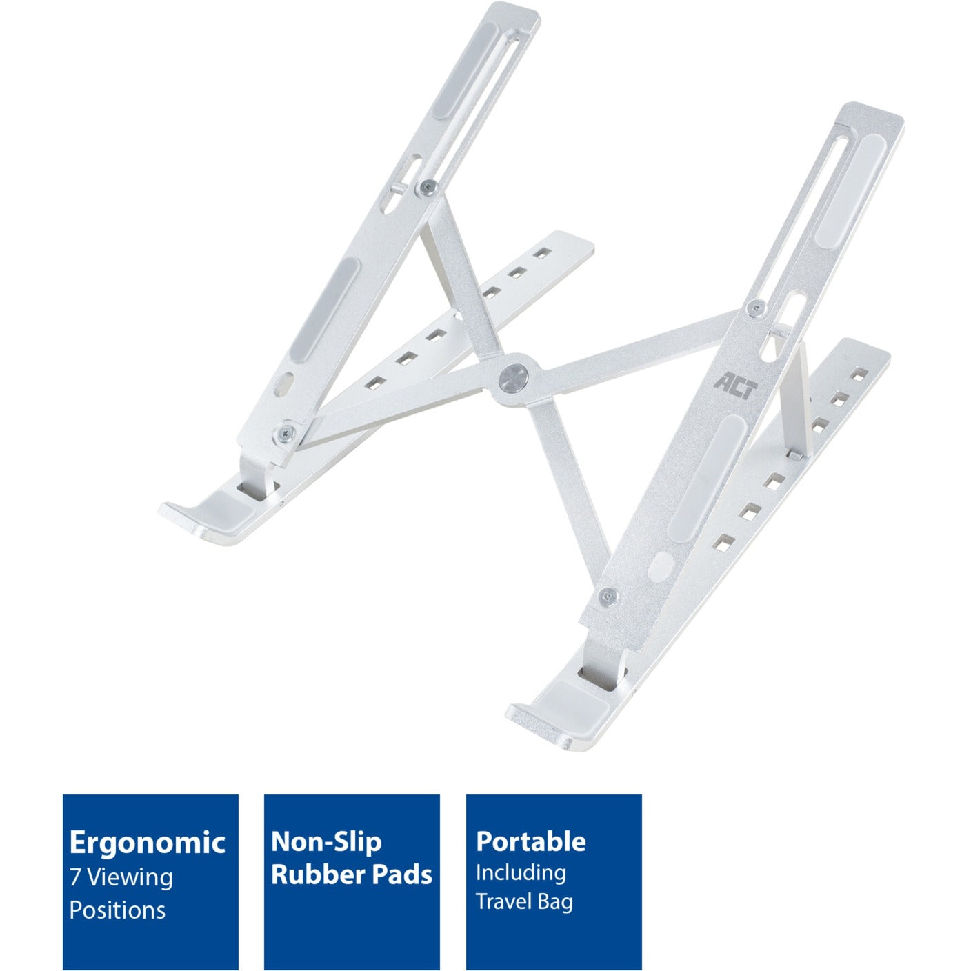 Act Connectivité L'ordinateur portable en aluminium standard, pliable