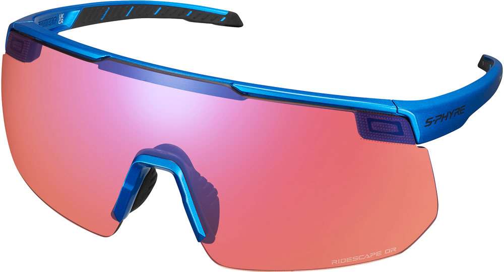 Shimano s-phyre 2 offroad bleu métallisé - lunettes de sport