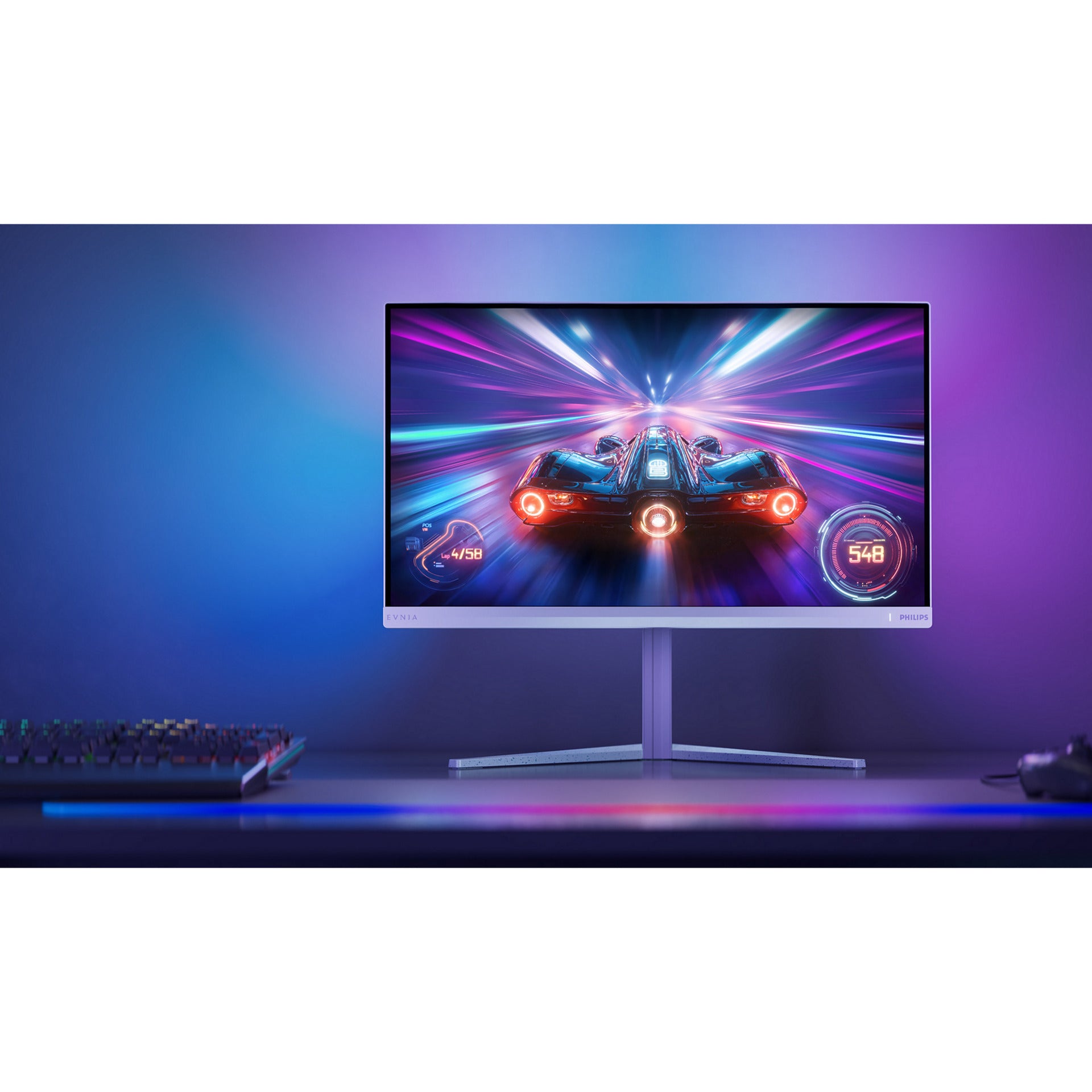 Philips Evnia 27m2n5901a 27 Moniteur de jeu 4k UHD (blanc, 2x HDMI, port d'affichage, 2x USB-A, USB-B, USB-C, 160 Hz 320 Hz)