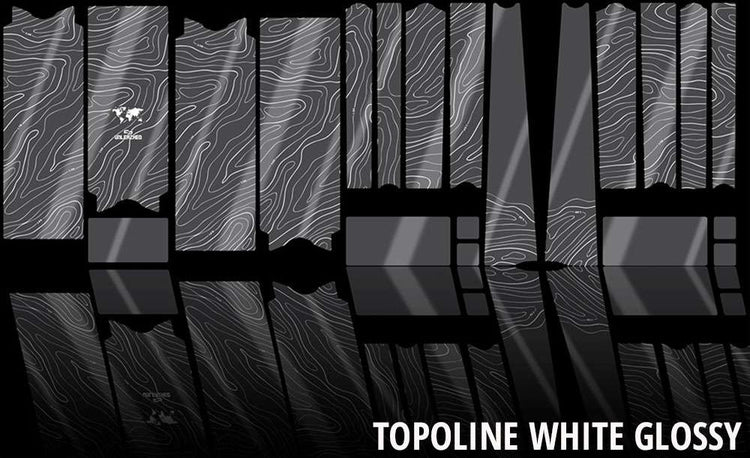 Unleazhed unscratch - film de protection de cadre vélo gravel bpg01 topolines blanc