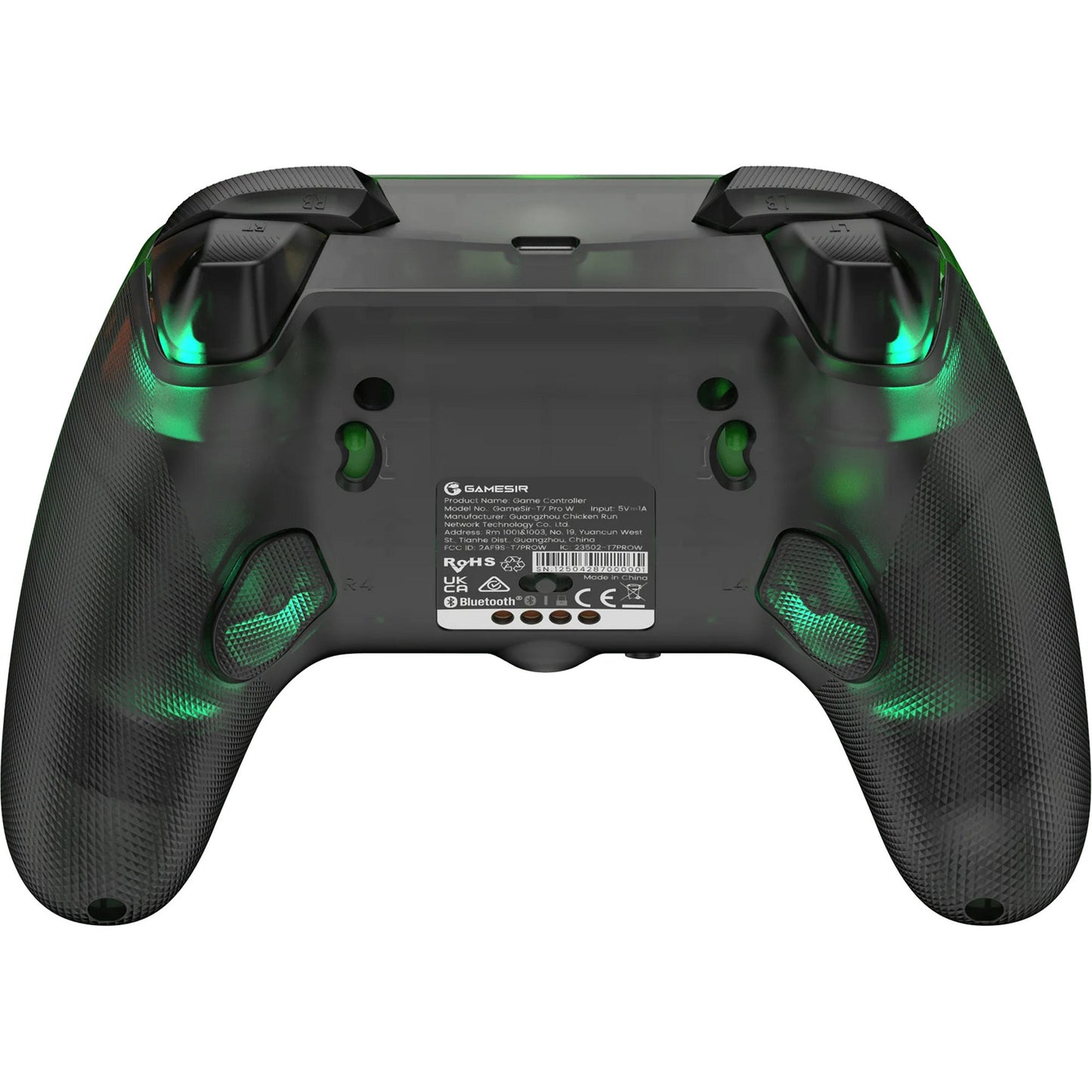Manette sans fil Gamesir g7 pro - vert rétro (vert foncé transparent, xbox series x|s, xbox one, android, pc, usb bluetooth 2,4 GHz)