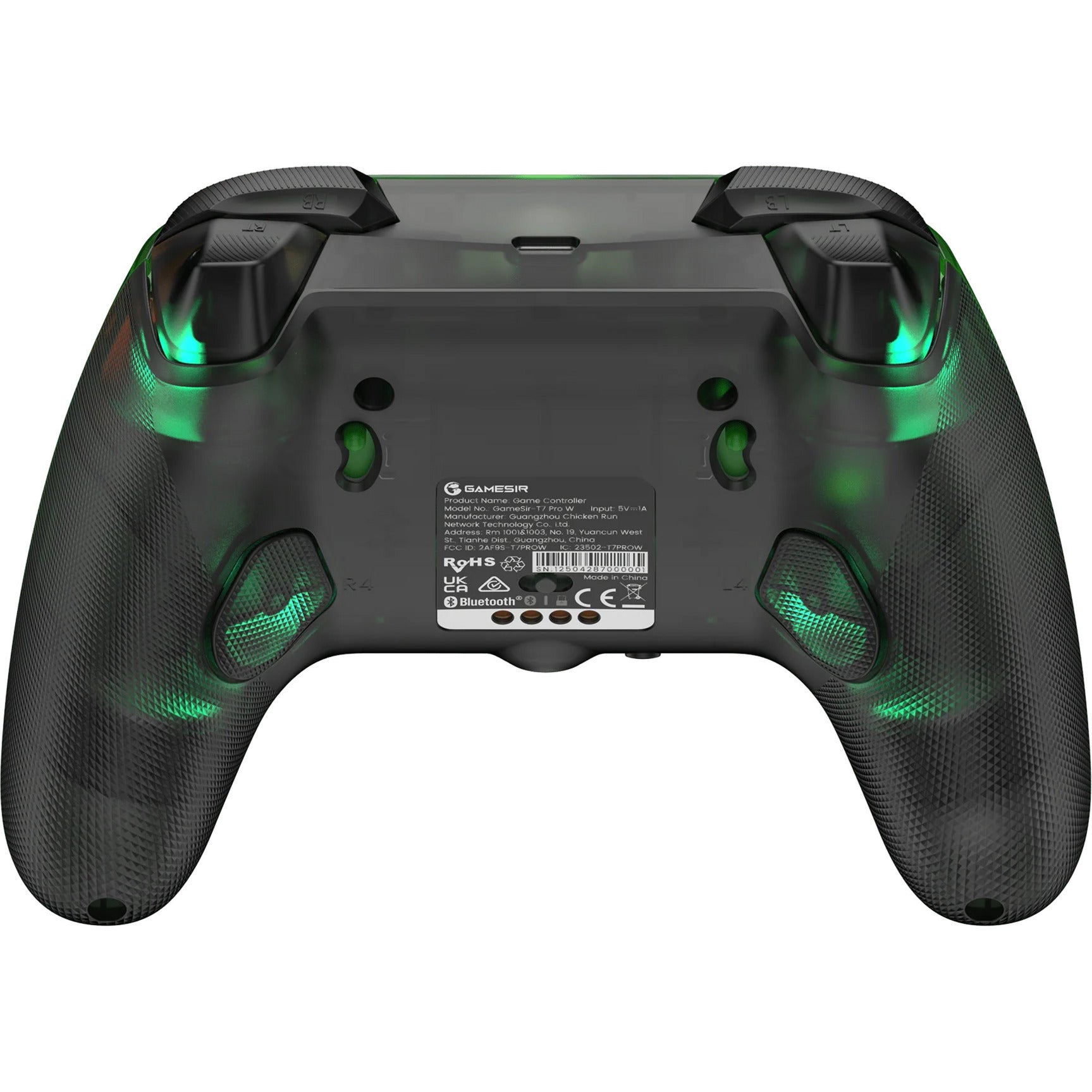 Manette sans fil Gamesir g7 pro - vert rétro (vert foncé transparent, xbox series x|s, xbox one, android, pc, usb bluetooth 2,4 GHz)