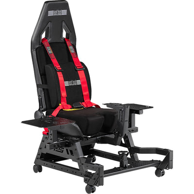 Simulateur de course professionnel de siège de vol de course de niveau supérieur (noir rouge)