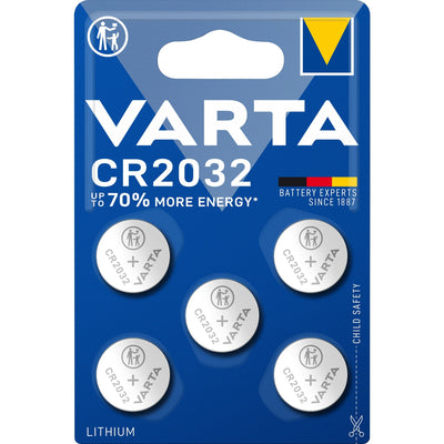 Varta CR2032 Batteries de cellules de bouton de lithium 5 pièces