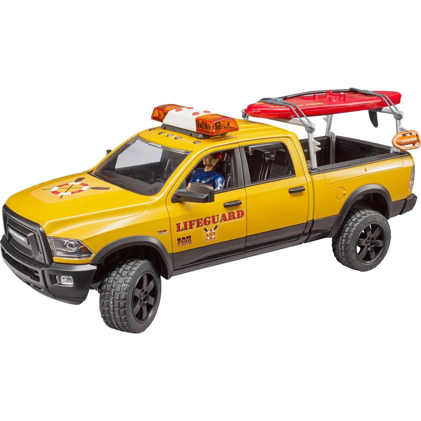 Bruder Dodge Ram 2500 Rescue Brigade Car avec sauveteur