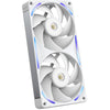 Ventilateurs de boîtier Nzxt f240x rgb (blanc, 2 pièces, 240 x 120 x 30 mm, pwm)