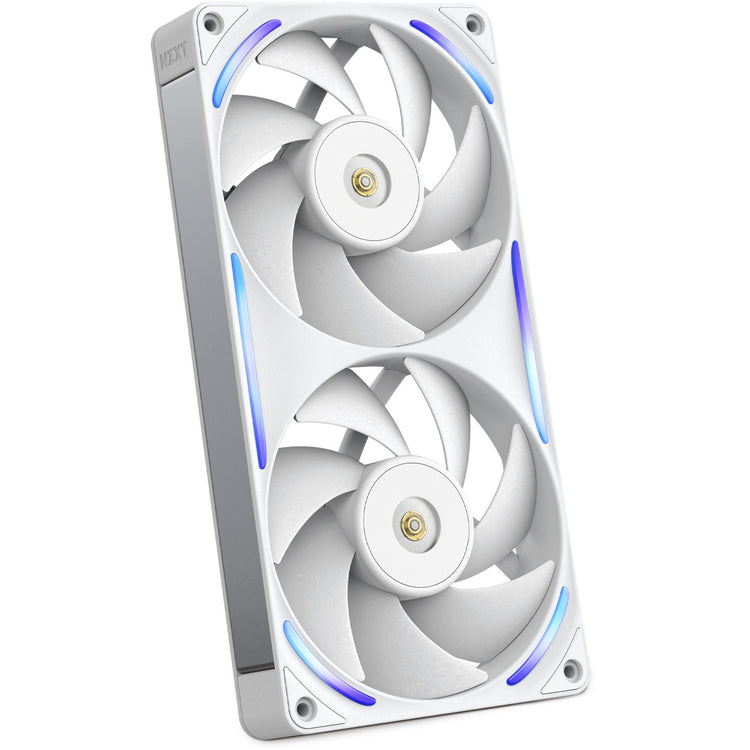 Ventilateurs de boîtier Nzxt f240x rgb (blanc, 2 pièces, 240 x 120 x 30 mm, pwm)