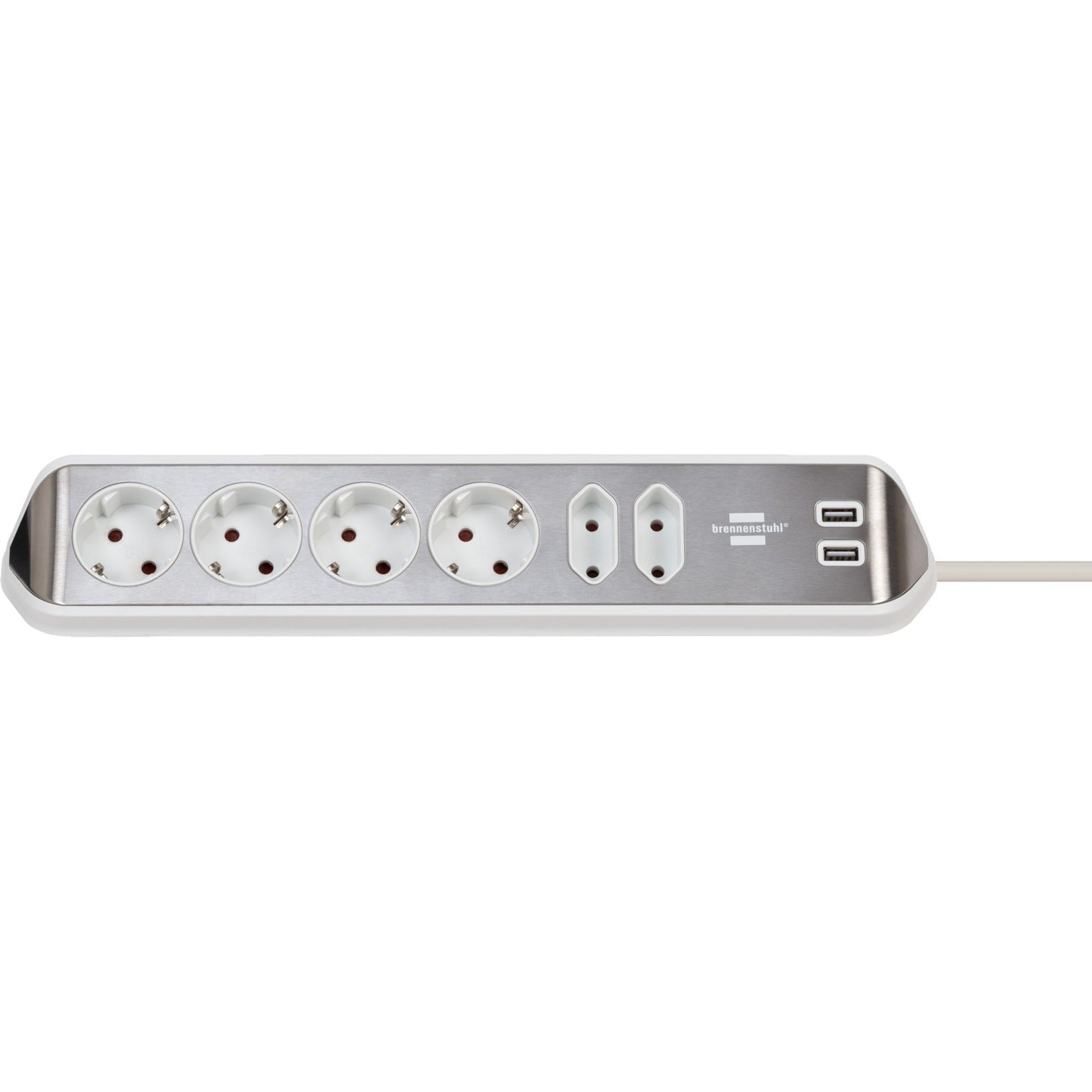 Brennenstuhl Estilo Corner Stop Contact 4 fois avec USB Charge Func