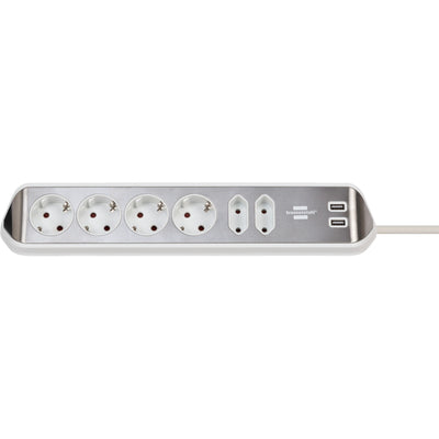 Brennenstuhl Estilo Corner Stop Contact 4 fois avec USB Charge Func