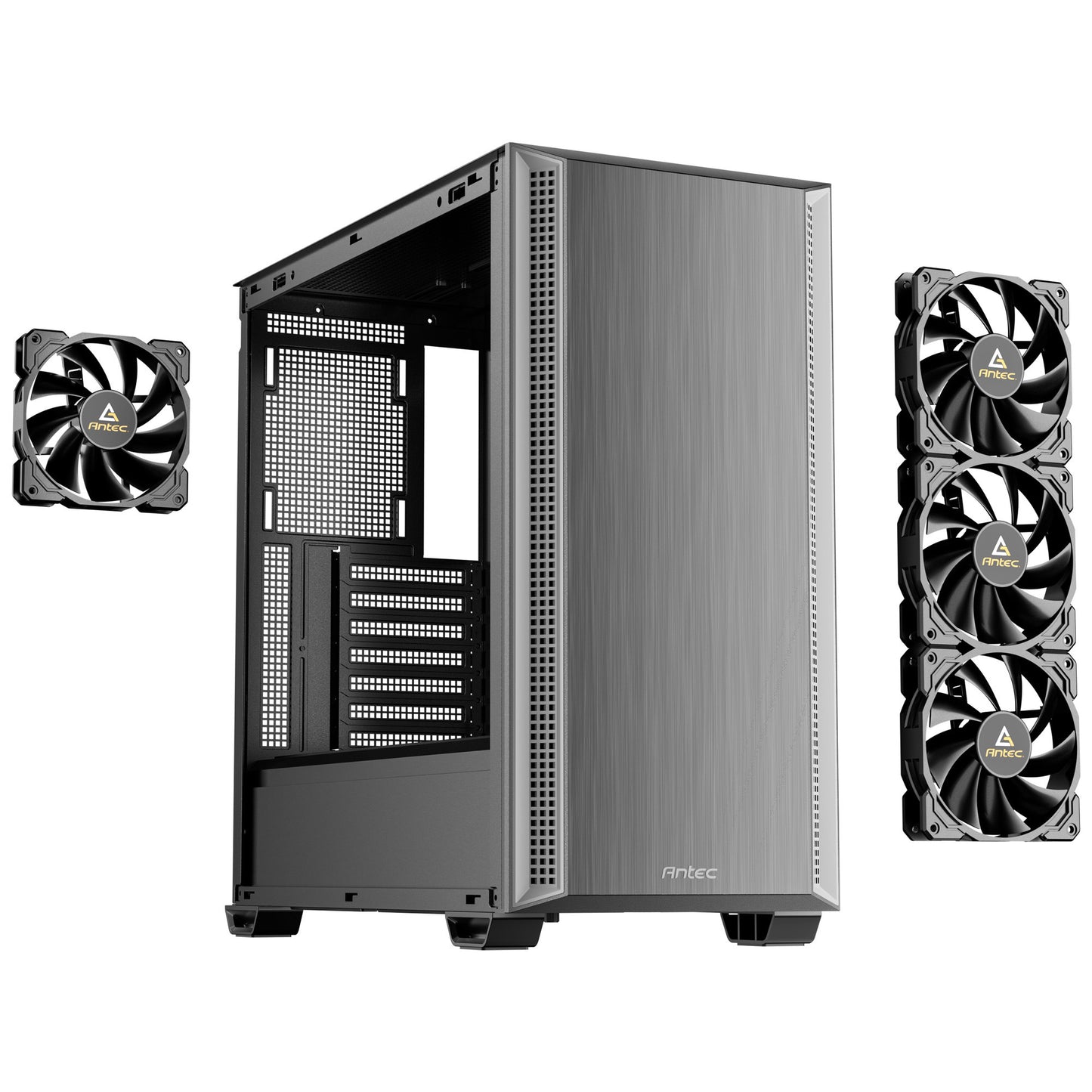 Boîtier tour midi Antec p7 s (noir argent | 2x USB-A | 1x USB-C)