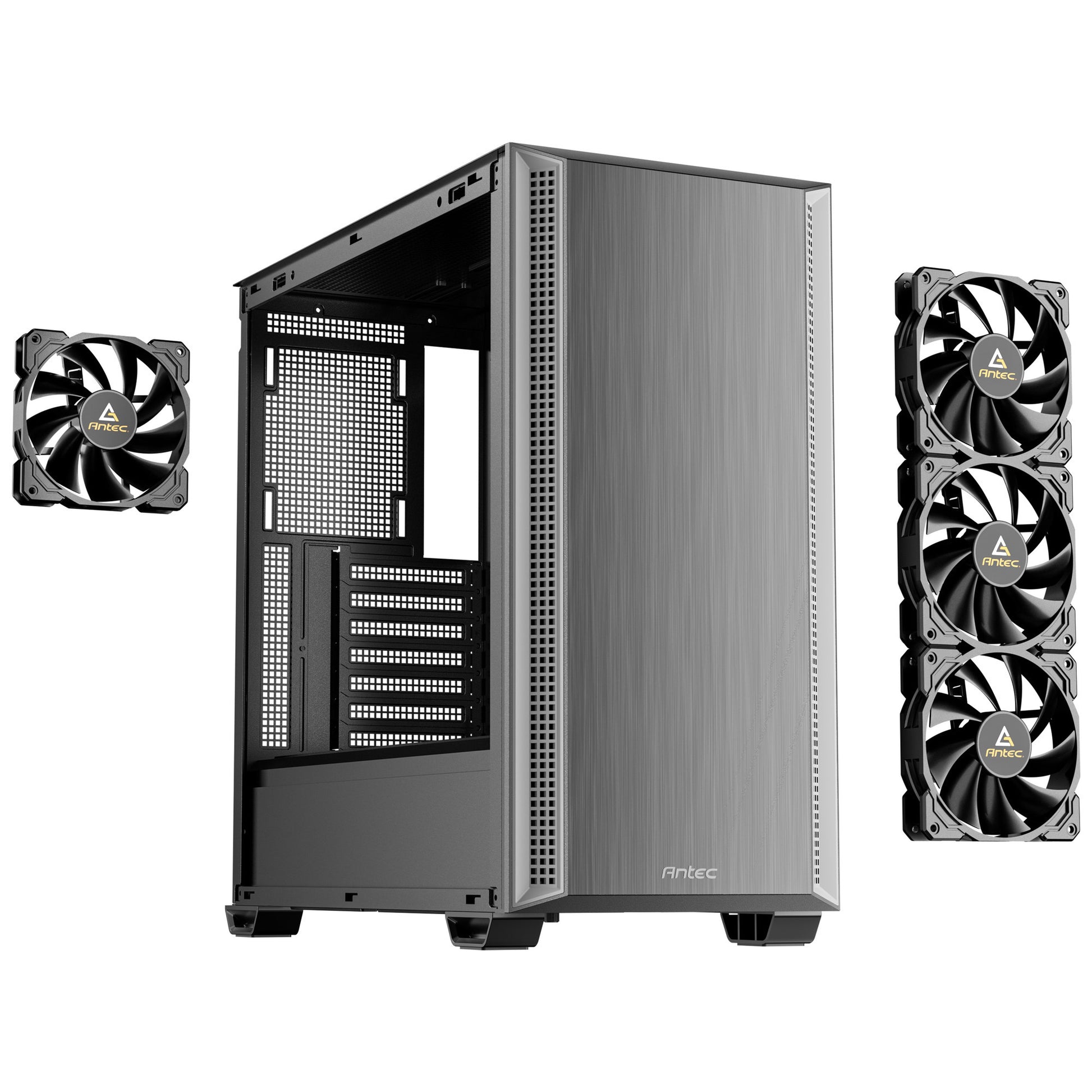 Boîtier tour midi Antec p7 s (noir argent | 2x USB-A | 1x USB-C)