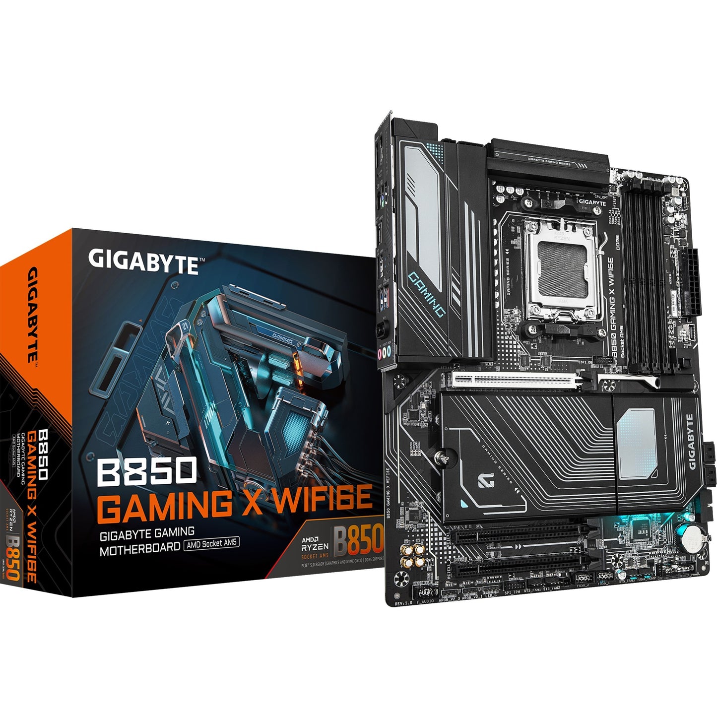 Gigabyte B850 Gaming X WiFi6e, ATX, AMD AM5, B850, 4X DDR5 8200 O.C, 2.5GBE, Wi-Fi 6th, BT 5.3, USB-C