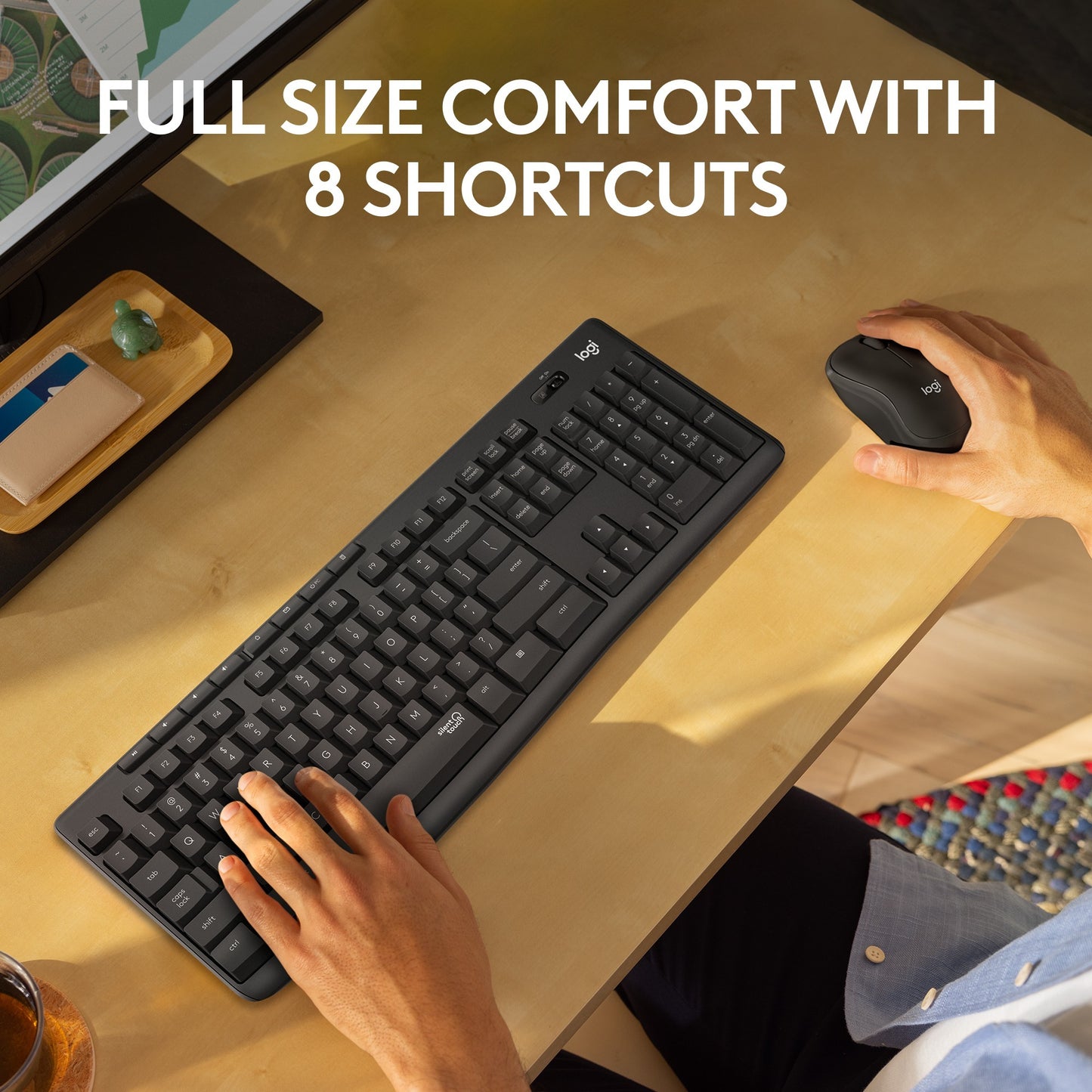 Logitech MK295 Silent Wireless Keyboard and Mouse Combo (clavier et souris sans fil silencieux)