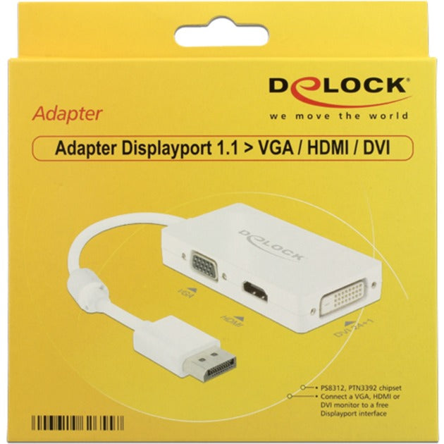Dellock DisplayPort> VGA HDMI DVI