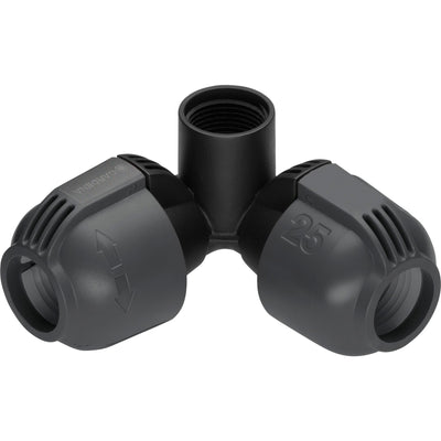 Pièce d'angle pour arroseur Gardena, filetage femelle 25 mm x 34