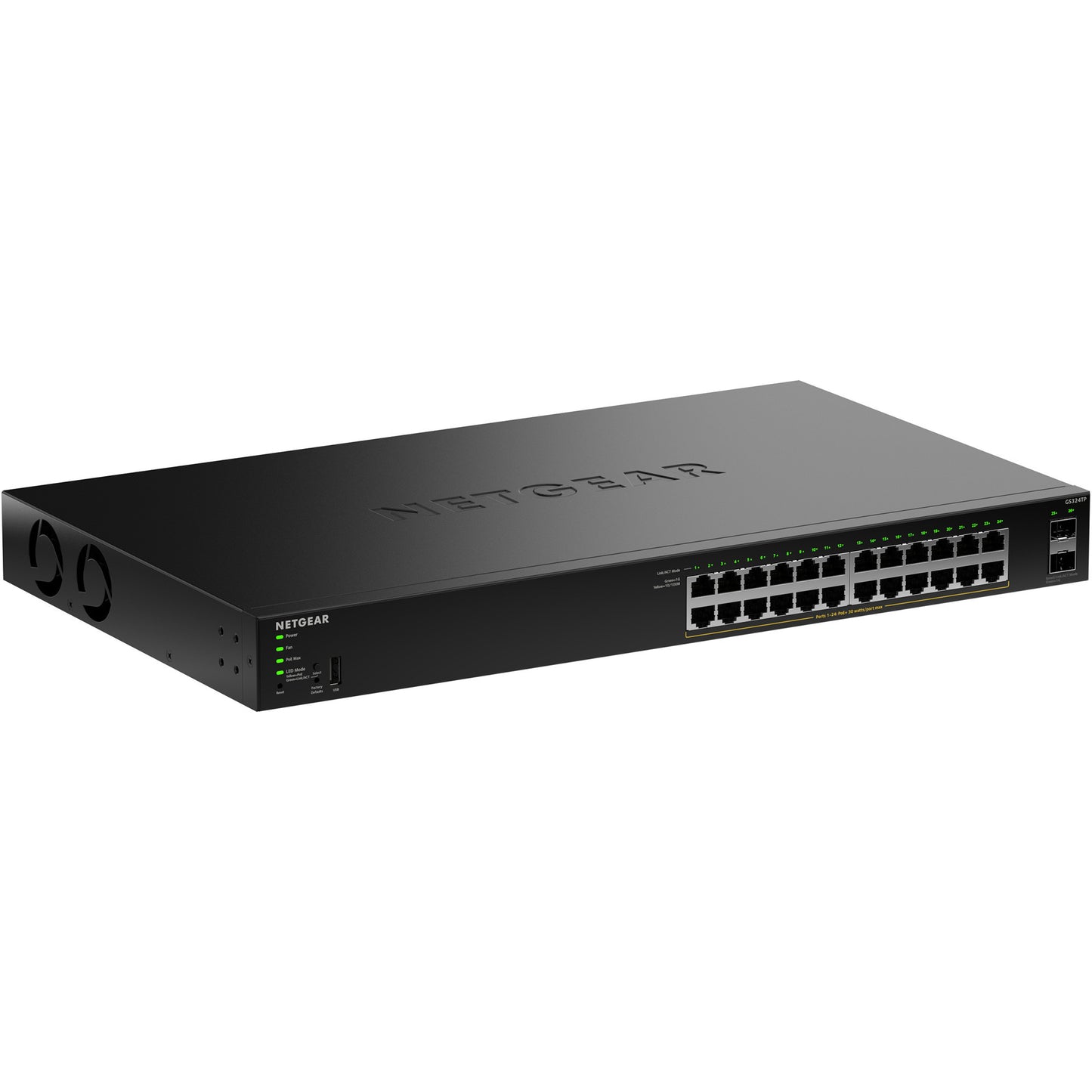 Switch Netgear gs324tpv2 (noir, budget poe 190w)