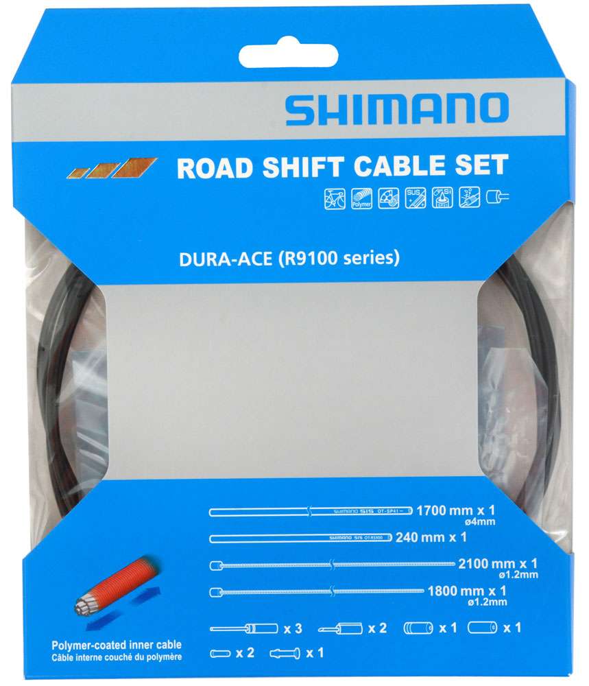 Jeu de câbles de changement de vitesse en polymère Shimano ot-sp41 + ot-rs900 pour r9100 r8000
