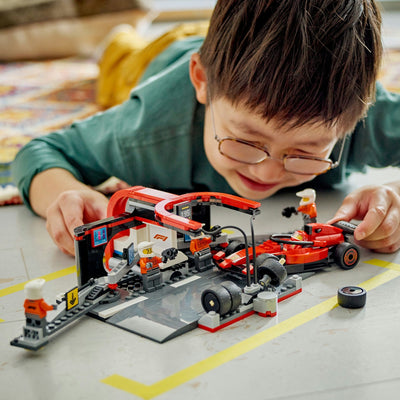 LEGO LEGO CITY 60443 F1 Pitstop et Pitcrew avec Ferrari Auto