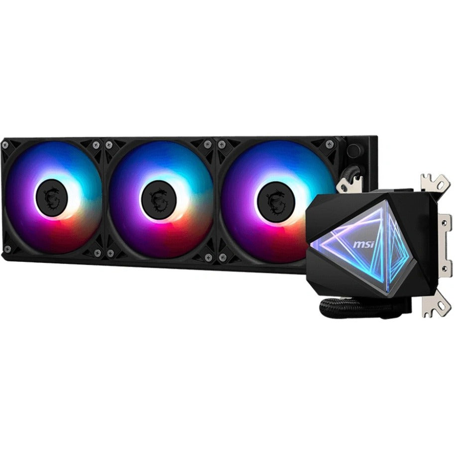 Refroidissement par eau MSI Mag CoreLiquid i360 (noir, connecteur de ventilateur PWM à 4 broches)