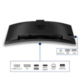 Philips 34b2u3600ch 34 moniteur ultra-large incurvé (noir, 2x HDMI, port d'affichage, 3x USB-A, USB-B, USB-C, RJ-45) - afbeelding 11