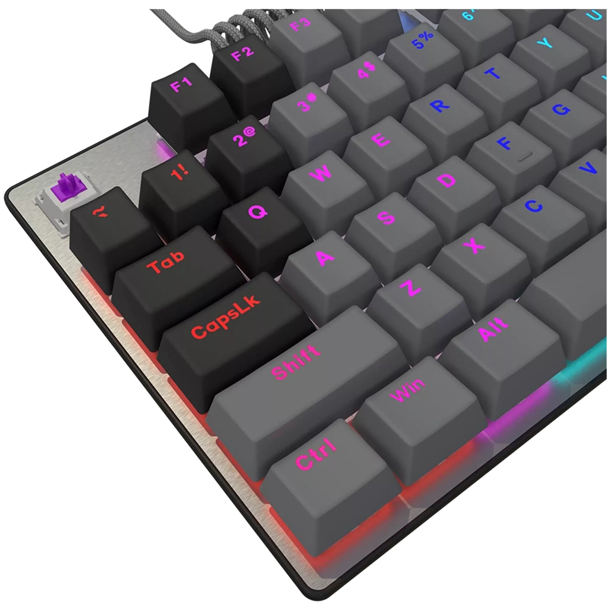 Lorgar azar 514tkl, clavier de jeu (noir, disposition américaine, logar dream, tkl, rgb)